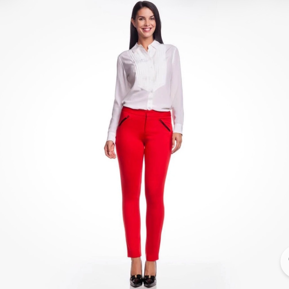 Like New Catherine Malandrino Pant - Size 8 - Flame/Red